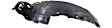 2010-2011 Honda Accord Crosstour - Front, Driver and Passenger Side, Fender Liner