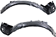 Front, Driver and Passenger Side, Fender Liner, 4-Door, Hatchback