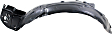 Front, Driver and Passenger Side, Fender Liner, 4-Door, Hatchback