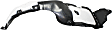 Front, Driver and Passenger Side, Fender Liner