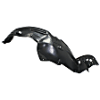 Front, Driver and Passenger Side Fender Liners, without Insulation Foam, Sedan, Except Hybrid