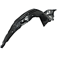 Front, Driver and Passenger Side Fender Liners, without Insulation Foam, Sedan, Except Hybrid