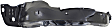 Front, Driver and Passenger Side Fender Liners, (Sedan, USA/Canada Built Vehicle)/(Coupe)