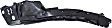 Front, Driver and Passenger Side Fender Liners, (Sedan, USA/Canada Built Vehicle)/(Coupe)