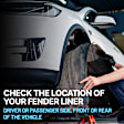 2013-2016 Hyundai Genesis Coupe - Front, Driver and Passenger Side, Fender Liner