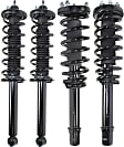 Front and Rear, Driver and Passenger Side Fully Loaded Strut
