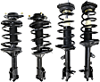 Front and Rear, Driver and Passenger Side Fully Loaded Strut, Automatic or Manual Transmission