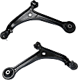 Front, Driver and Passenger Side, Lower Control Arms, With Ball Joints
