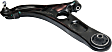 Front, Driver and Passenger Side, Lower Control Arms, with Ball Joints, Korean Built Vehicle