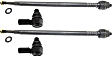Front, Driver and Passenger Side, Inner and Outer Tie Rod Ends