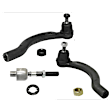 Front, Driver and Passenger Side, Inner and Outer Tie Rod End