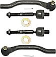 Front, Driver and Passenger Side, Inner and Outer Tie Rod Ends