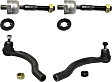 Front, Driver and Passenger Side, Inner and Outer Tie Rod Ends