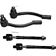 2012 Hyundai Accent - Front, Driver and Passenger Side, Inner and Outer Tie Rod End