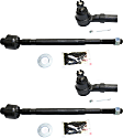Front, Driver and Passenger Side, Inner and Outer Tie Rod Ends