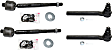 Front, Driver and Passenger Side, Inner and Outer Tie Rod Ends