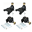 Front, Driver and Passenger Side, Upper and Lower Ball Joints