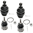 Front, Driver and Passenger Side, Upper and Lower Ball Joints