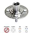 2012 Honda Fit - Front and Rear, Driver and Passenger Side Wheel Hub, 4 Lugs, Front - Without Bearing; Rear - With Bearing