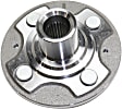 Front and Rear, Driver and Passenger Side Wheel Hub, 4 Lugs, Front - Without Bearing; Rear - With Bearing