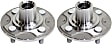 2003 Honda Civic - Front, Driver and Passenger Side Wheel Hub, 4 Lugs, Without Bearing