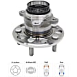 Rear, Driver and Passenger Side Wheel Hub, 5 Lugs, With Bearing, 2.0L, 4Cyl