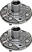 Front, Driver and Passenger Side Wheel Hub, 4 Lugs, Without Bearing, 2.2L, 4Cyl