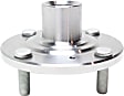 4-Wheel Set Front and Rear, Driver and Passenger Side Wheel Hubs, Front - Without Bearing; Rear - With Bearing, Non-ABS, With Rear Drum Brake