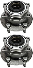 2011-2015 Kia Sorento - 2-Wheel Set Wheel Hubs, 5 Lugs, with Bearing, 5 x 4.5 in. Bolt Pattern, (AWD, Front or Rear, Driver and Passenger Side )/(FWD, Front, Driver and Passenger Side)