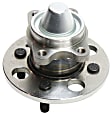 2-Wheel Set Rear, Driver and Passenger Side Wheel Hubs, With Bearing, Non-ABS, 4 x 1 mm Bolt Pattern