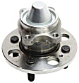 2-Wheel Set Rear, Driver and Passenger Side Wheel Hubs, With Bearing, Non-ABS, 4 x 1 mm Bolt Pattern