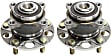 2013 Acura TSX - Rear, Driver and Passenger Side Wheel Hub, 5 Lugs, With Bearing