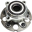Rear, Driver and Passenger Side Wheel Hub, 5 Lugs, With Bearing