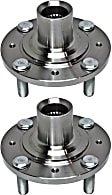2-Wheel Set Front, Driver and Passenger Side Wheel Hubs, without Bearing, FWD, Non-ABS