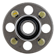 4-Wheel Set Front and Rear, Driver and Passenger Side Wheel Hubs, Front, Without Bearing/Rear, With Bearing, For Models with Rear Drum Brake, FWD