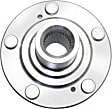 Front, Driver and Passenger Side Wheel Hub, 5 Lugs, Without Bearing