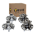 2007 Honda Civic - Front and Rear, Driver and Passenger Side Wheel Hub, 5 Lugs, Front - Without Bearing; Rear - With Bearing