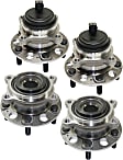 2015 Hyundai Equus Ultimate - Front and Rear, Driver and Passenger Side Wheel Hub, RWD, 5 Lugs, With Bearing, With Sensor
