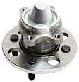 4-Wheel Set Front and Rear, Driver and Passenger Side Wheel Hubs, Front - Without Bearing; Rear - With Bearing, Non-ABS