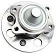 4-Wheel Set Front and Rear, Driver and Passenger Side Wheel Hubs, Front - Without Bearing; Rear - With Bearing, Non-ABS