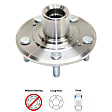 Front, Driver and Passenger Side Wheel Hub, 5 Lugs, Without Bearing, 3.5L, 6Cyl