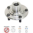 2007 Honda Accord - Front Wheel Hub, Automatic Transaxle, 5 Lugs, Without Bearing
