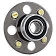 Rear, Driver and Passenger Side Wheel Hub, 4 Lugs, With Bearing