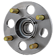 Rear, Driver and Passenger Side Wheel Hub, 4 Lugs, With Bearing