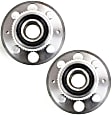 1994 Acura Integra - Rear, Driver and Passenger Side Wheel Hub, With ABS Ring, 4 Lugs, With Bearing