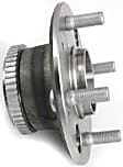 1994 Acura Integra - Rear, Driver and Passenger Side Wheel Hub, With ABS Ring, 4 Lugs, With Bearing