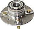 Rear, Driver and Passenger Side Wheel Hub, 4 Lugs, With Bearing