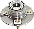Rear, Driver and Passenger Side Wheel Hub, 4 Lugs, With Bearing