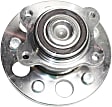2-Wheel Set Rear, Driver and Passenger Side Wheel Hubs, With Bearing, 5 x 4.5 in. Bolt Pattern, Hybrid/Hybrid-L/(GX, 2012) Models