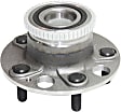 2-Wheel Set Rear, Driver and Passenger Side Wheel Hubs, With Bearing, 50-teeth tone ring; 3.31 in. ABS Tone Ring Diameter